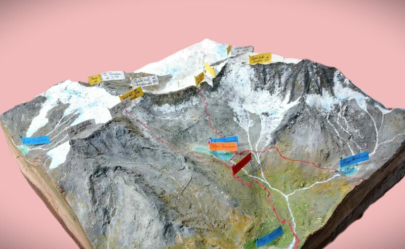 Plastico  rilievo Mt. Adamello