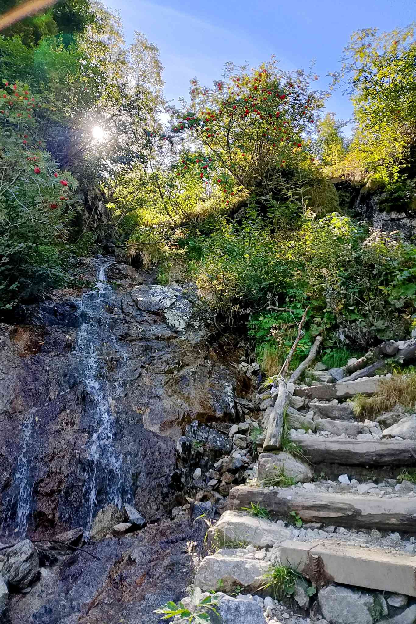 Cascate sul sentiero per il lago Aviolo