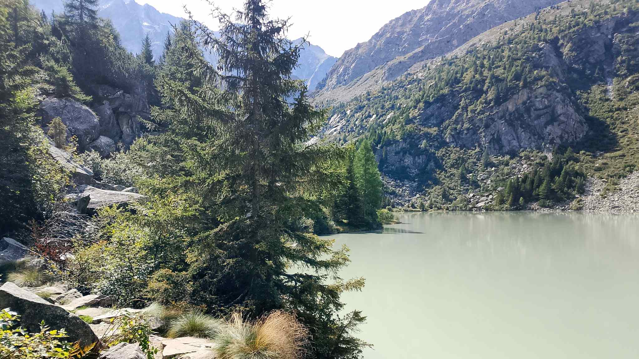 Sentiero che costeggia l'Aviolo