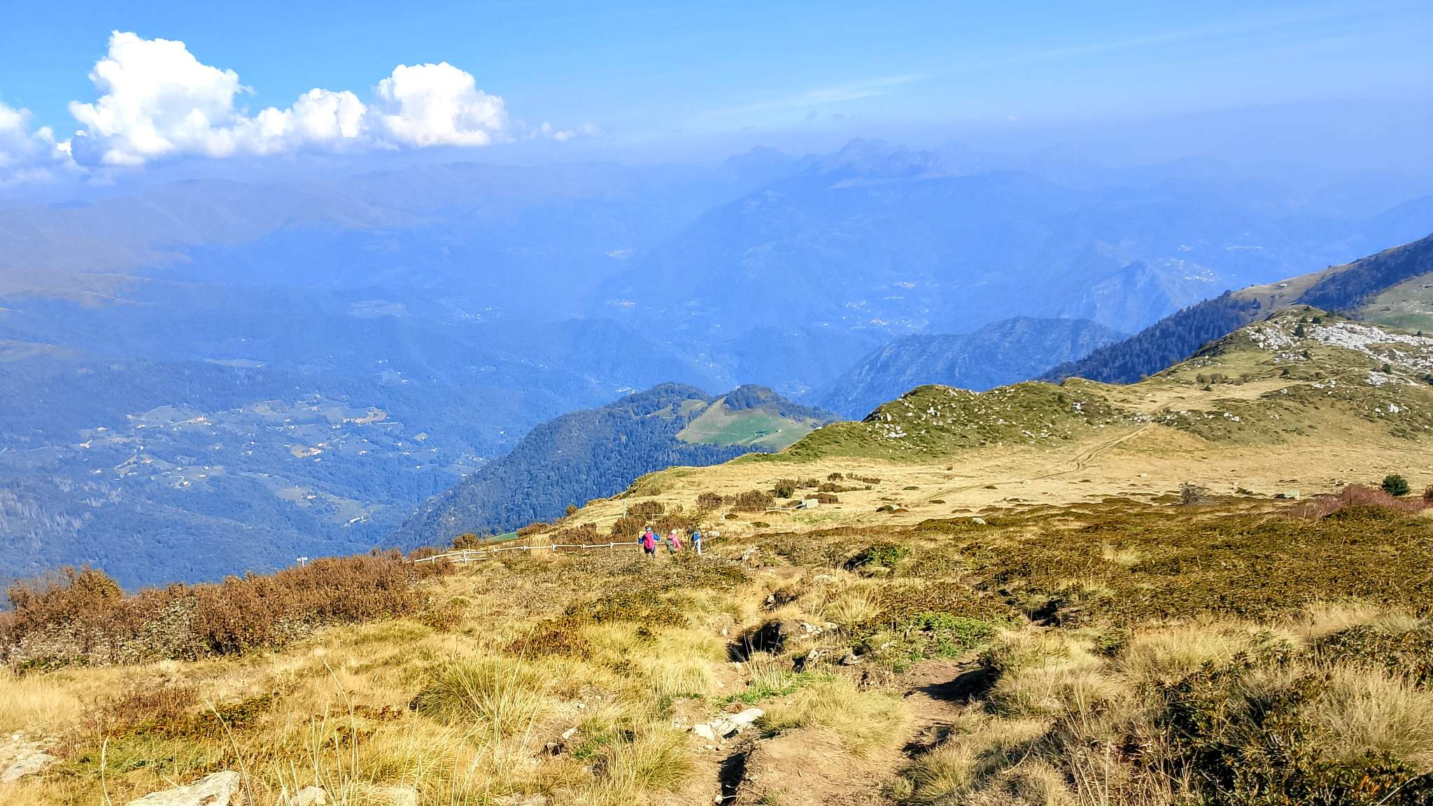 In discesa del Mt. Guglielmo
